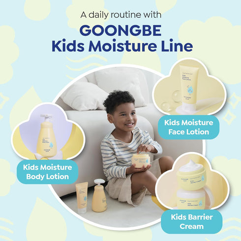 1% 6.09 oz GOONGBE Kids Barrier Moisturizing Cream Ceramide Repair for Dry, Rough, Sensitive Skin Panthenol & Cica