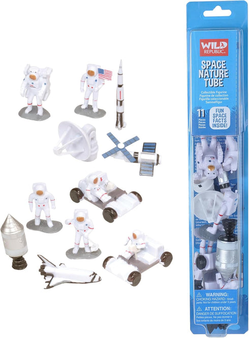 Wild Republic Figures Tube, Outer Space Toys, Multi, 1.5" to 3"