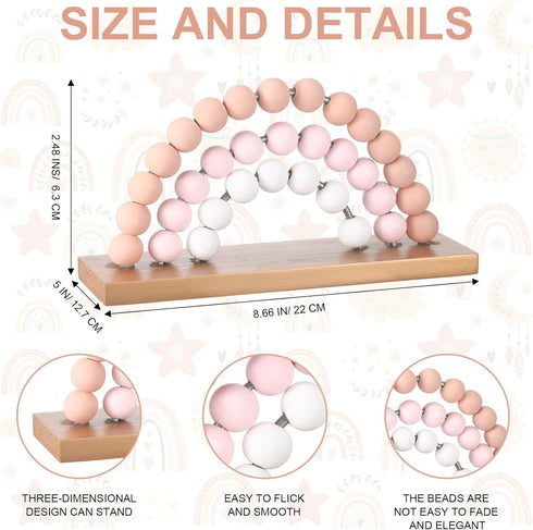 8.66 5 Inch Arrowbash Cute Rainbow Girls Room Decoration x Standability Pastel Kids Nursery Playroom Kids Bedroom Decor