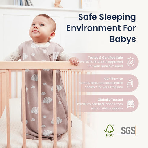1.0 6-18 kaiya baby Unisex Sleeping Bag for Babies and Toddlers Tog Sleep Sack Months, Newborn Sleep Sack, Wearable