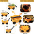 Set Wheelbarrow, Summer 2-5 Toddlers Rake & Shovel with Kids Yard Tools for Digging, Gardening, Beach, Sandbox, Lawn