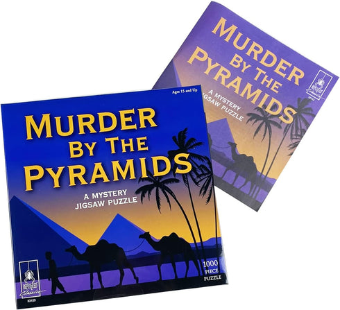 Murder Mystery Party - Classic Jigsaw Puzzle, Murder by The Pyramids, 1,000 Pieces