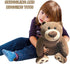 3.5lbs 24" Fiosnow Weighted Stuffed Animals for Adults Brown Bear Weighted Plush Animals for Kids Throw Pillow Hugging