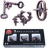 Metal Hole Lock Brain Teaser Puzzle for Adults - Jigsaw IQ Puzzle Educational Toy (Ferrous)