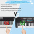 37 3-6, 3 4 5 6 Kids Piano Keyboard, Key Portable Electronic Piano for Kids Age Piano Keyboard with Microphone Musical