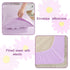 Set 4-Piece Set Set Set, Set, Toddler Bedding for Girls Purple Boho Tufted Daisy Flowers Toddler Bed Comforter