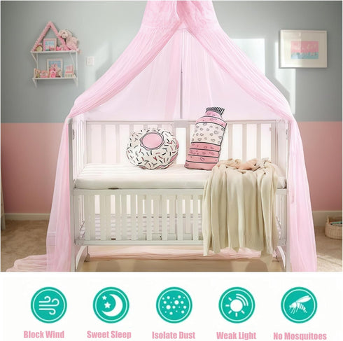 RVKXHD 2025 50D Baby Crib Bed Mosquito Net:Crib Canopy, Princess Bed Canopy, New Breathable Mesh Crib Tent, Mosquito