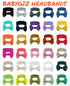 Baby Girl Headbands - Infant, Toddler Cotton Handmade Hairbands with Bows (White, Gray, Pink, Powder Pink)