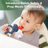 Haakaa Baby Fruit Food Feeder & Mini Freezer Nibble Tray Combo, BPA Free Silicone Feeder for Infant Self Feeding