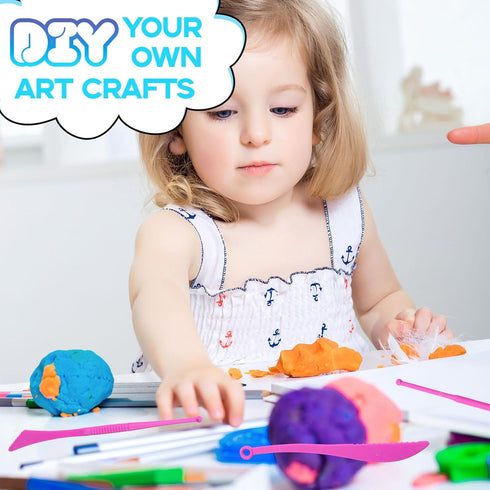MuseLuxe 120 Pack 3 48 Air Dry Clay - Modeling Clay Kit with Sculpting Tools,Safe & Non-Toxic,DIY Magic Toys Gifts