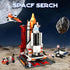BIZNESMEN 704 Set, 4-in-1 6-12, PCS Space Shuttle Exploration Rocket Launch Center Block STEM Aerospace Rocket Building