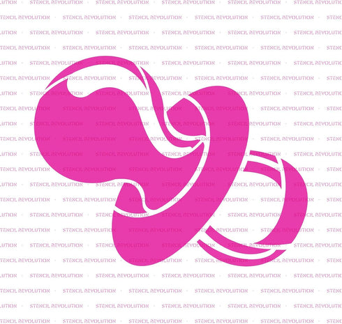 Family Memory Baby Shower Pacifier Stencil for Creative Keepsakes
