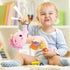 Baby Toys Musical Seahorse, Soft Sensory Stuffed Animal with Crinkle and Rattles for Newborns (Pink)