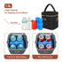 4 9 Pack, Mancro Breastmilk Cooler Bag Travel, Fits Baby Bottles Up to Ounce, Baby Bottle Bag with Ice Insulation