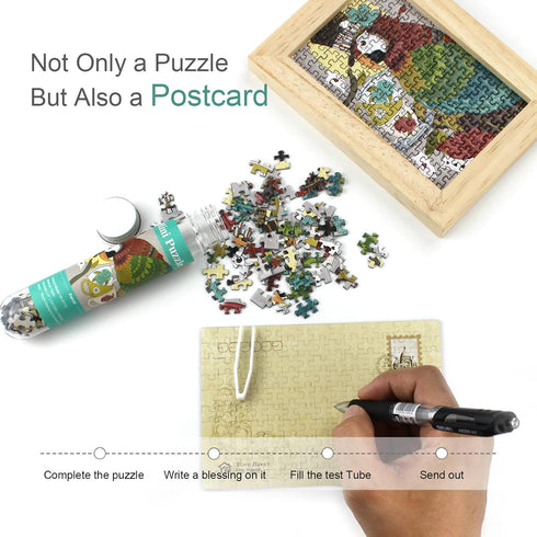 Mini Jigsaw Puzzles for Adults - 150 Pieces (4 Packs) - Challenging Micro Puzzle for Home Decor and Entertainment