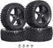 HobbyPark 12mm Hex Front & Rear RC Buggy Tires and Wheels, Set of 4 for 1/12 1/10 Scale Models