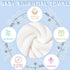 BEFACL 2 Pack 9 35.5x35.5 Inch Hooded Towel for Baby, Coral Fleece and Baby Washcloths, Soft and Absorbent Baby Towels