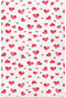 Sinestour Red Heart Love Baby Crib Sheet Soft and Breathable Crib Mattress Protector