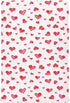 Sinestour Red Heart Love Baby Crib Sheet Soft and Breathable Crib Mattress Protector