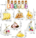 13 Packs Cute 1:12 Miniature Dollhouse Food, Lollipop, Toast, Cheese, and Donut Accessories