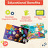 B. toys Gigantic Jigsaw 2-Pack, Sea & Solar System 48-Piece Floor Puzzles for Kids - Educational Toys