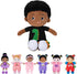 OUOZZZ 15" Soft Baby Doll for Boys Girls - African American Rag Doll, Cuddle Buddy Dinosaur Plush Toy for Kids