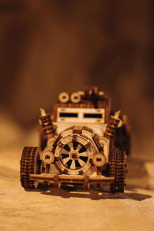 Wood Trick Apocalyptic Car 3D Wooden Puzzles for Adults and Kids to Build, Wooden Model Car Kits