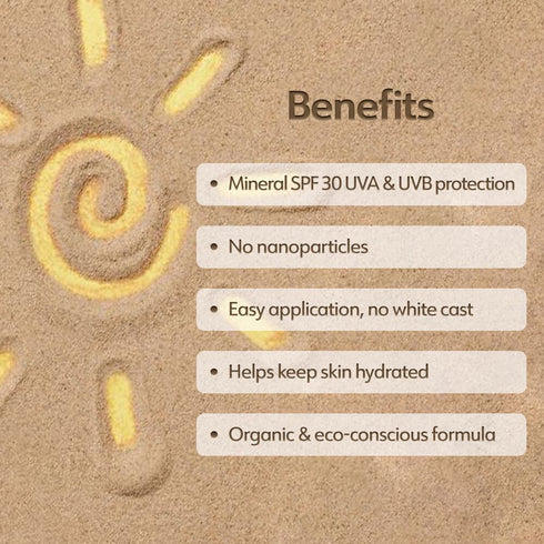SPF30 100 (3.5 oz Baby Sunscreen For Kid-Safe,Reef-Friendly Organic Sunscreen Care, Zinc Formula, Made in Canada