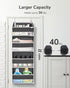 ULG 1 Pack Over Door Organizer, 4 Large Pockets and 6 Mesh Side Pockets for Bedroom Nursery Storage (Dark Grey)