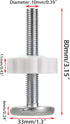M10 (10mm/0.39") Gate Adapters 4PCS, OwnMy Gate Threaded Spindle Rod Accessory Pressure Gate Replacement Parts for