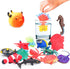 10Pcs Fish Toys Animal Figure Bath Toys, Color Changing Sea Creatures for Kids 3 Years and Up