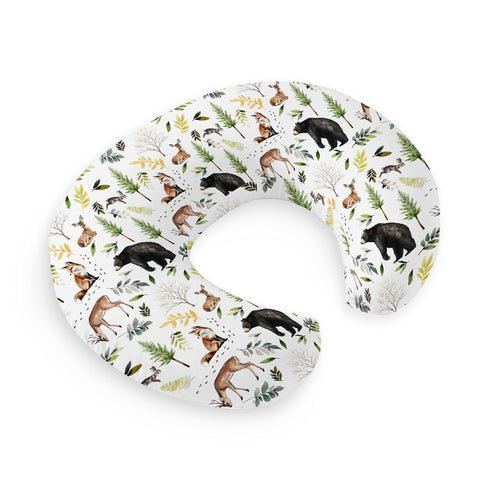HawSkgFub Forest Animals Creatures Nursing Pillow Cover for Baby Boys, Pine Tree