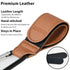 Stroller Hooks for Hanging, 2 PCS Durable Leather Style Clip Straps for Diaper Bags & Grocery Shopping