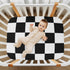 Pack 52 28 Inch Checkered Crib Sheets Breathable Soft Cribs n Play Mattress Sheet for Baby Toddler Boys Girls Fitted