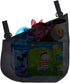 Portable Side Sling Stroller Cargo Net, Non-Slip Adjustable Straps, Storage Mesh Bag for Food and Fruit