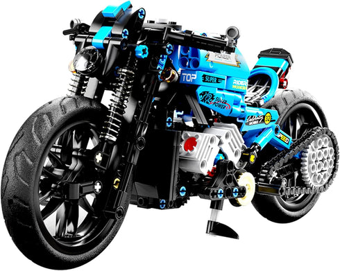 Motorcycle Toy Building Sets with 469 Particles, STEM Educational Model Kit for Children Age 8+
