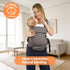 (7-44 lbs), Ergonomic Baby Carrier Newborn to Toddler Lightweight Infant Carrier with Windproof Cover & Bottle Bag