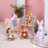 Vueos 10PCS 4inch Set 10 Sets Mini Reborn Baby Dolls with Outfits - Realistic Open Eye Design Child-Safe Role Play Toys