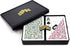 Copag 1546 Design 100% Plastic Playing Cards, Bridge Size Green/Burgundy (Jumbo Index, 1 Set)
