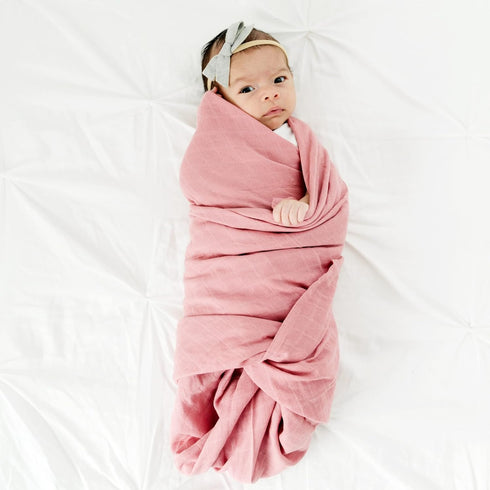 Goobie Baby 100% 47 47 Inches Organic Muslin Swaddle Blanket, Certified Organic Cotton, Ultra Soft & Breathable