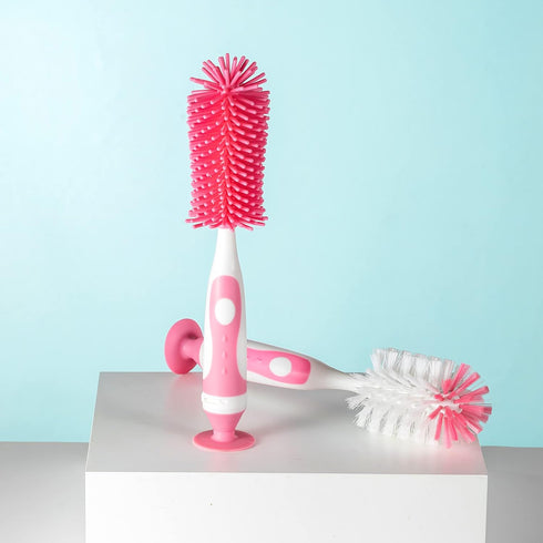 Chemimoso Set Multifunctional Cleaning Brush, Baby Bottle Brush, Bottle Brush Cleaner, Rotate the Suction Cup to Obtain