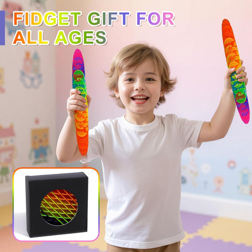 Yisryerow 3D 3-5 5-7 8-10 8-12 Fidget Worm Toy | Sensory Slug for Adults & Teens with Autism ADHD | Quiet Desk Fidget