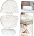 LIOOBO U-Shaped Pregnancy Pillow Maternity Pillow for Sleep for Pregnant Women Side Back Support Adjustable Lumbar