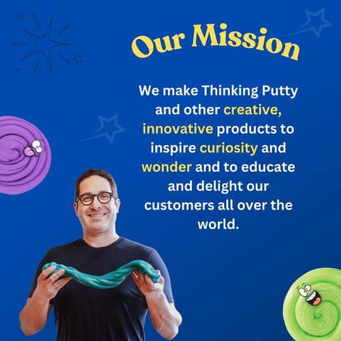 Crazy Aaron's Thinking Putty Princess Pony - 4" Pink Sparkle Putty, Non-Toxic, Made in USA