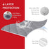 Non-Slip Waterproof Diaper Changing Pad Liner - Quilted Absorbent Bassinet Liners, 3 Pack, 13"x26", Grey