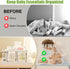 Diaper Caddy Organizer, Wooden Diaper Storage for Nursery, White, Rectangular Size