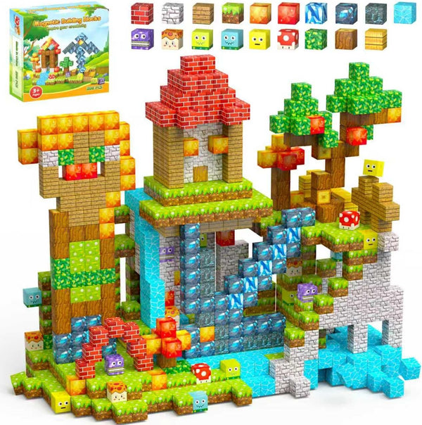 Styleeasy 200PCS Magnetic Blocks - Magnetic Building Blocks Set, Classroom Must Haves Magnet