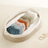 2 Pack, GRSSDER Stretchy Ultra Soft Fitted Bassinet Sheet Universal Fit for Bassinets Baby Cradle Moses Basket Oval