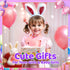 One Fire Night Light for Kids Room, Cute Kawaii Animal Lamp with Timer, Battery Remote, Easter Bunny Gift