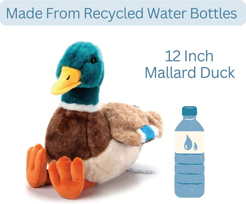 12 inches The Petting Zoo Duck Stuffed Animal Plushie, Gifts for Kids, Wild Onez Wildlife Animals, Duck Plush Toy